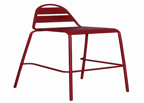صندلی فولادی پاسیو باغچه در فضای باز دستی لوله 19 میلی متری سفارشی
