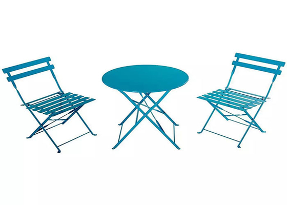 میز و صندلی تاشو حیاط فضای باز استیل بیسترو 3 تکه