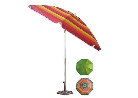 چتر ساحل تاشو حیاط ، چتر Parasol Outdoor مقاوم در برابر UV