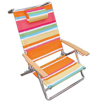 صندلی تاشو صندلی تاشو کم کمپینگ 600D Polyester Arm صندلی ساحلی تاشو Tommy Bahama