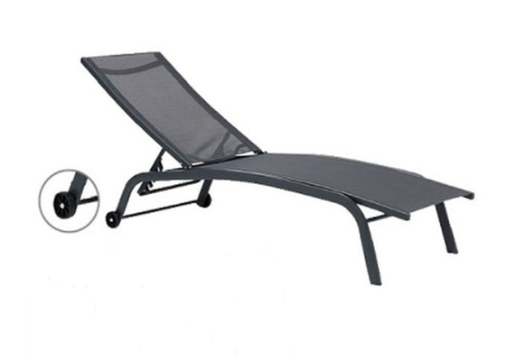 صندلی صندلی راحتی ساحلی قابل تنظیم تاشو آفتابگیر پارچه ای سنگین