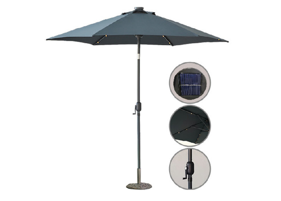 Paradol Sun Outdoor Sun Parasol ، محافظ UV Umbrella Patio Polyester Steel