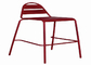 صندلی فولادی پاسیو باغچه در فضای باز دستی لوله 19 میلی متری سفارشی