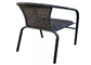 صندلی چوبی انباشته فولادی در فضای باز برای رستوران پاسیو باغ اغذیه فروشی و مشروب فروشی