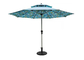 Sun Protection 2.5 M Outdoor Umbrella، Aluminium Polyester Garden Shades Parasols