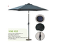 Paradol Sun Outdoor Sun Parasol ، محافظ UV Umbrella Patio Polyester Steel