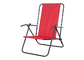 صندلی کمپینگ تاشو فولادی پلی استر از رنگ های جامد و الگوهای چاپ شده