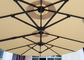 چتر آفتابگیر دو طرفه پاسیو 4.5x2.65 متر با تیر فولادی