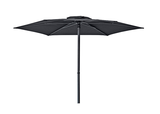 OEM ODM Rectangular Outdoor Sun Parasol Umbrella with 6 Rib Straight Stole